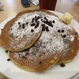 Chocolate chip pancakes