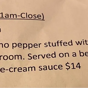 Special of the day