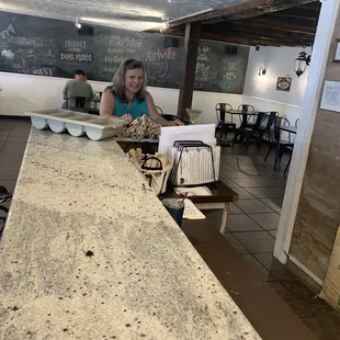 Missy, thank you for letting me and my daughter into the restaurant minutes before you closed for the day! What a trooper.