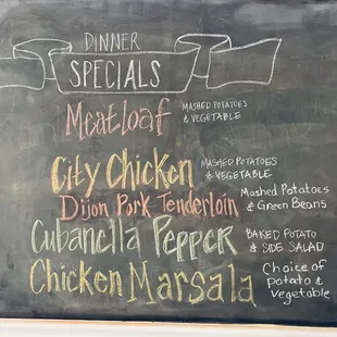 Daily dinner specials!