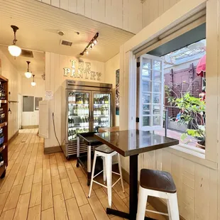 Limited seating inside but they have a big outdoor patio area.