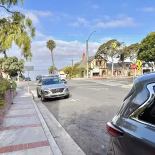 Metered parking on the street.