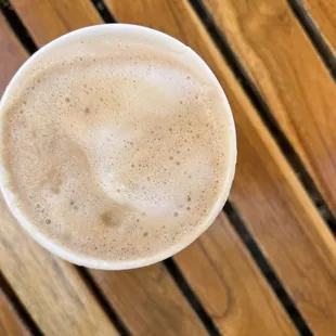 Lavender Honey Latte. It's a cup of warm, floral, homey coziness. The lavender flavor is subtle, which is why I love this drink so much.