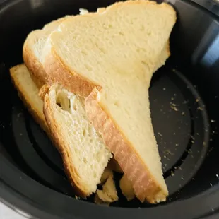 White toast no butter