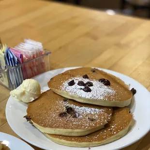 Chocolate chip pancakes