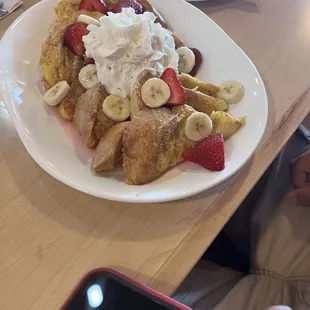 Strawberry banana French toast