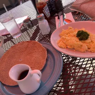 Blue Corn Pancakes Combo