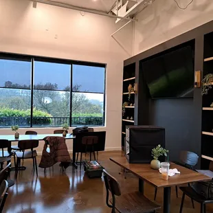 Party room inside restaurant