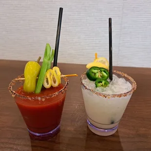 Mocktails Mary-A and Chili Fresca