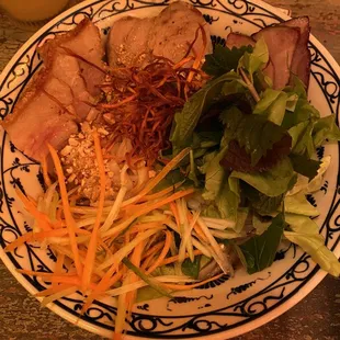 a plate of food on a table