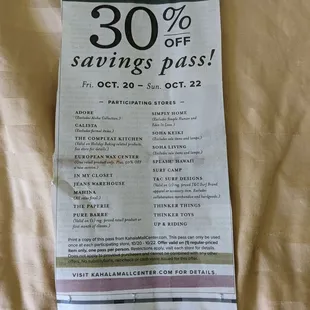 Like that they always participate in this promotion! Sadly not sidewalk sale anymore!