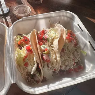 Trio of tacos