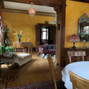 View from library into parlor