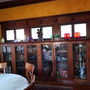 Beautiful bookcase on first floor