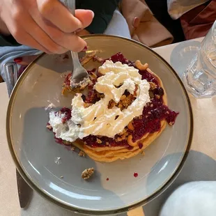 Berry pancake special