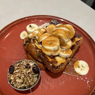 Caramel Banana French Toast