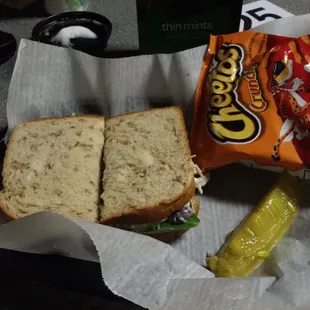 Chicken salad sandwich $6.25