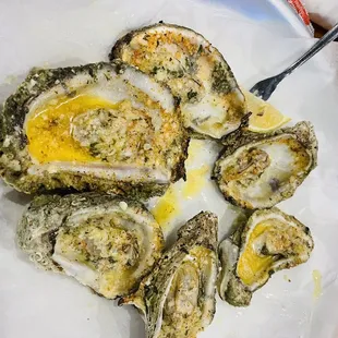 Chargrilled oysters