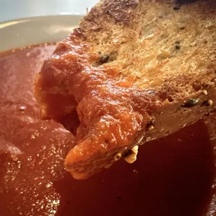 Grilled cheese and tomato soup