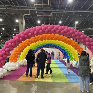 The entrance walkway for Unicorn World event...so cool