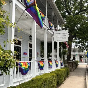 the front of the restaurant