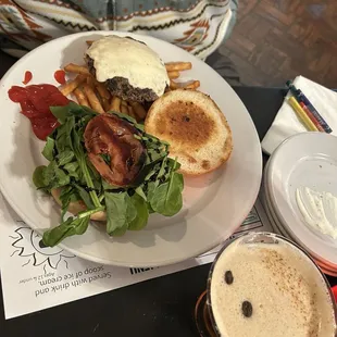Burger and Espresso Martini