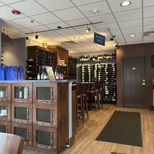 Wine room.