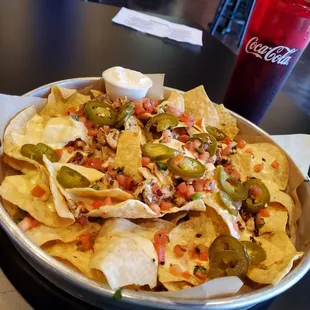 Chicken nachos.