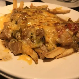 Green chili cheese fries