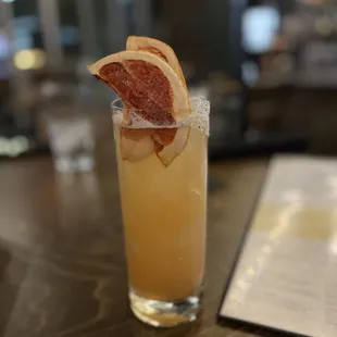 a grapefruit cocktail