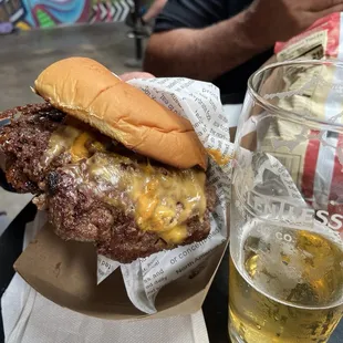 The Parlor burger!!