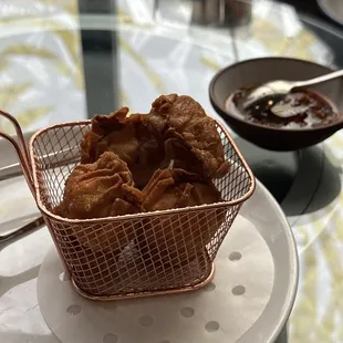Pork &amp; shrimp fried wontons