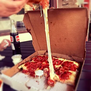 Cheese pull-passed the test!