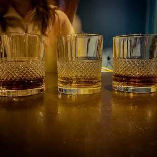 Tasting flight of Macallan 25, Bruichladich 30, and Oban 21!