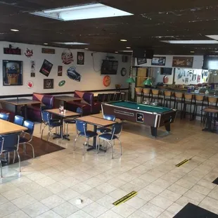 Second bar in back available for parties. Also used for dart and pool leagues