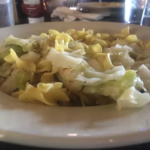 Cabbage and noodles