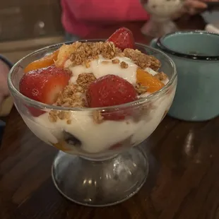 Yogurt parfait (not on the menu but is available!)