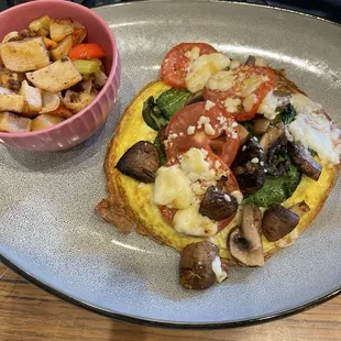 Open Faced Omelette