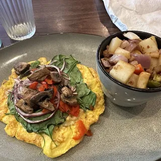 Open Faced Omelette