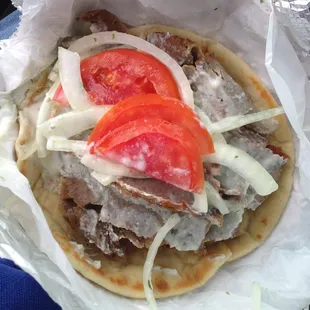 The Gyro!!  I hope it taste as good as it looks!!
