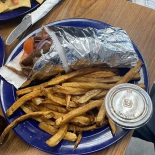 Gyros with fries