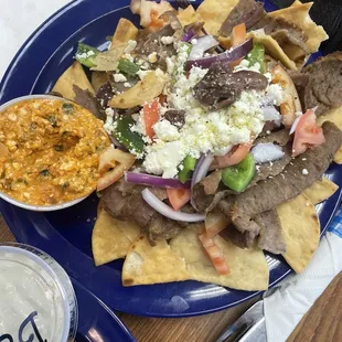 Greek nachos