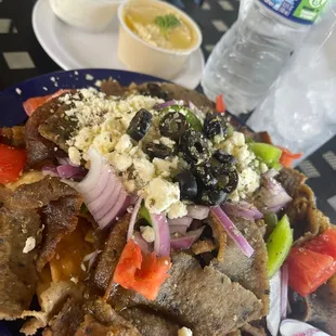 Greek nachos