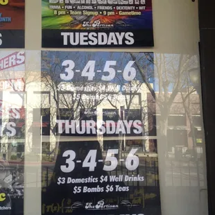 Same deals Thurs and Saturdays!