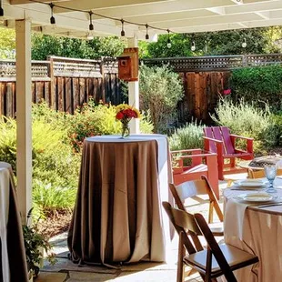 We also had a couple tall tables for the games and appetizers