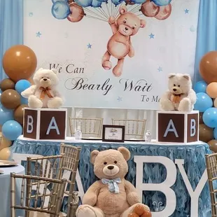 Bears themed baby shower