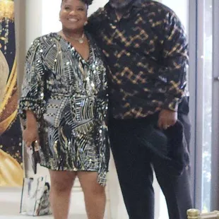 The family, suited and booted "we look fly, we look good..."