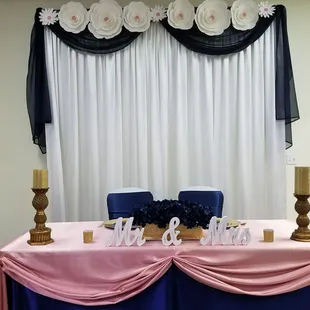 Reception Head Table