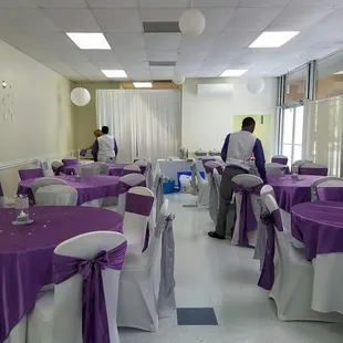 Staging for wedding reception