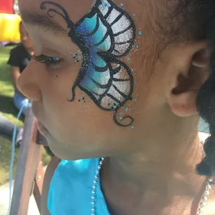 Butterfly face paint